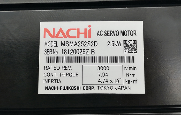 NACHI那智伺服電機(jī)MSMA252S2D